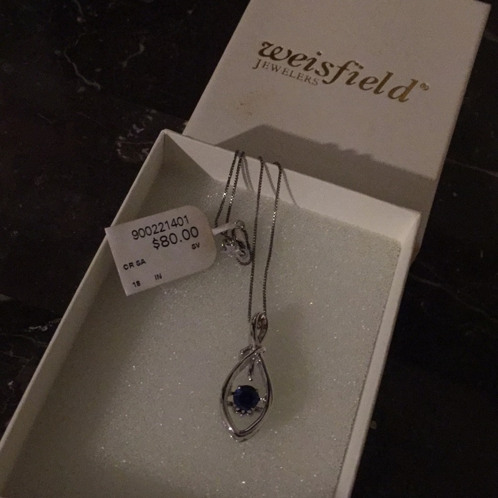 September birthstone necklace